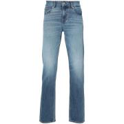 Lichtblauwe Slim Fit Denim Jeans 7 For All Mankind , Blue , Heren