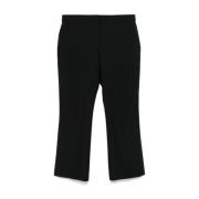 Zwarte Op Maat Gemaakte Wollen Broek Alexander McQueen , Black , Dames