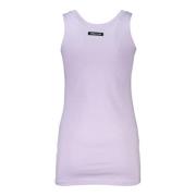 Elegante Paarse Tank Top Cavalli Class , Purple , Dames