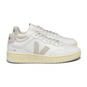 Leren Sneakers Wit & Natuurlijk Veja , White , Heren