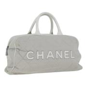 Pre-owned Canvas handbags Chanel Vintage , Gray , Dames