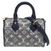 Pre-owned Leather louis-vuitton-bags Louis Vuitton Vintage , Blue , Da...