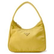 Pre-owned Nylon prada-bags Prada Vintage , Yellow , Dames