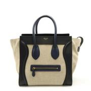 Pre-owned Leather celine-bags Celine Vintage , Beige , Dames