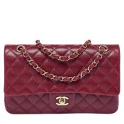 Pre-owned Leather chanel-bags Chanel Vintage , Red , Dames