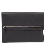 Pre-owned Leather clutches Fendi Vintage , Black , Heren