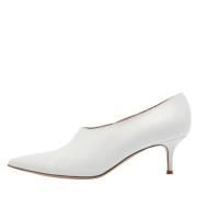 Pre-owned Leather heels Gianvito Rossi Pre-owned , White , Dames