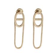 Pre-owned Yellow Gold earrings Hermès Vintage , Yellow , Dames