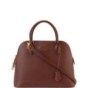 Pre-owned Canvas handbags Hermès Vintage , Brown , Dames