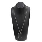 Pre-owned Metal necklaces Louis Vuitton Vintage , Gray , Dames