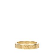 Gouden Gegraveerde Unisex Ring Maison Margiela , Yellow , Unisex