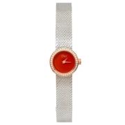 Pre-owned Stainless Steel watches Dior Vintage , Red , Dames