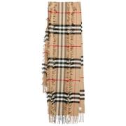 Pre-owned Cashmere scarves Burberry Vintage , Beige , Dames