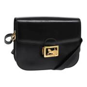 Pre-owned Leather shoulder-bags Celine Vintage , Black , Dames