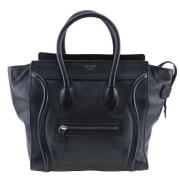 Pre-owned Leather celine-bags Celine Vintage , Black , Dames