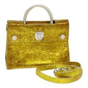 Pre-owned Leather dior-bags Dior Vintage , Yellow , Dames