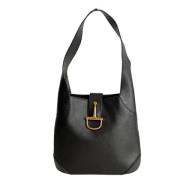 Pre-owned Leather shoulder-bags Celine Vintage , Black , Dames