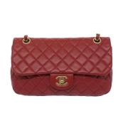 Pre-owned Leather chanel-bags Chanel Vintage , Red , Dames