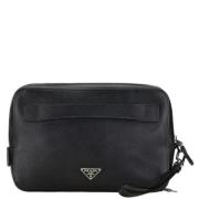 Pre-owned Leather prada-bags Prada Vintage , Black , Dames