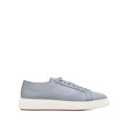 Leren Sneakers Santoni , Blue , Heren