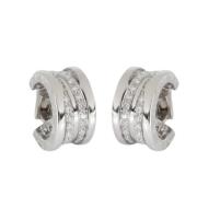 Pre-owned White Gold earrings Bvlgari Vintage , White , Dames