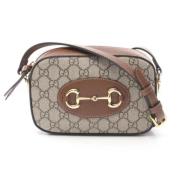 Pre-owned Leather gucci-bags Gucci Vintage , Beige , Dames