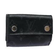 Pre-owned Canvas wallets Louis Vuitton Vintage , Black , Dames