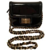 Pre-owned Leather chanel-bags Chanel Vintage , Black , Dames