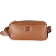 Pre-owned Leather shoulder-bags Miu Miu Pre-owned , Brown , Dames