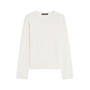 Zijde en wol mix trui Max Mara Weekend , White , Dames