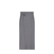 Jersey Rok met Strikceintuur Max Mara Weekend , Gray , Dames