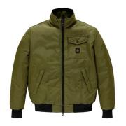 Groene Winddichte Bomberjack Winterstijl RefrigiWear , Green , Heren