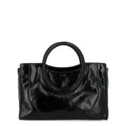 Klassieke Zwarte Satchel Tas Staud , Black , Dames