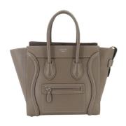 Pre-owned Leather celine-bags Celine Vintage , Gray , Dames