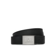 Omkeerbare riem met plaque Emporio Armani EA7 , Black , Unisex