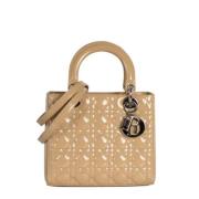 Pre-owned Leather dior-bags Dior Vintage , Beige , Dames