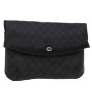 Pre-owned Canvas clutches Gucci Vintage , Black , Dames