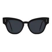 Cat-Eye Zonnebril in Glanzend Zwart Thom Browne , Black , Dames