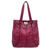 Pre-owned Leather totes Celine Vintage , Purple , Dames