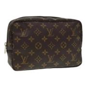 Pre-owned Canvas clutches Louis Vuitton Vintage , Brown , Dames