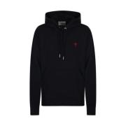 Heart Hoodie Ami Paris , Black , Heren