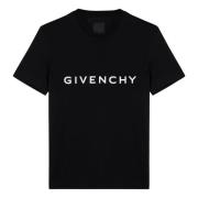 Korte mouwen ronde hals T-shirt Givenchy , Black , Heren