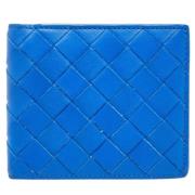 Pre-owned Leather wallets Bottega Veneta Vintage , Blue , Heren