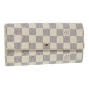 Pre-owned Canvas wallets Louis Vuitton Vintage , Beige , Dames