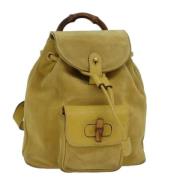 Pre-owned Leather gucci-bags Gucci Vintage , Yellow , Dames