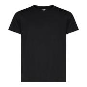 Groen Zwart Bos Katoenen T-shirt K-Way , Black , Heren