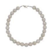 Vlinder Choker Ketting Max Mara Weekend , Gray , Dames