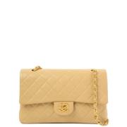 Pre-owned Fabric chanel-bags Chanel Vintage , Beige , Dames