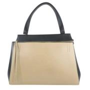 Pre-owned Leather celine-bags Celine Vintage , Beige , Dames