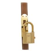 Pre-owned Fabric watches Hermès Vintage , Brown , Dames